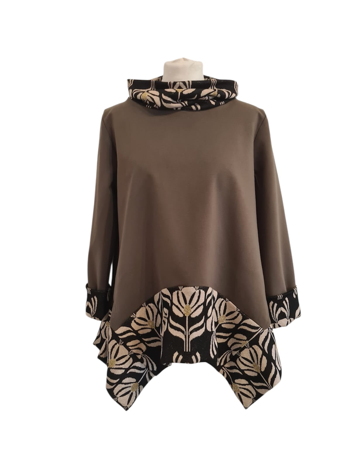 Maglia I15 di punto milano con inserti di maglia