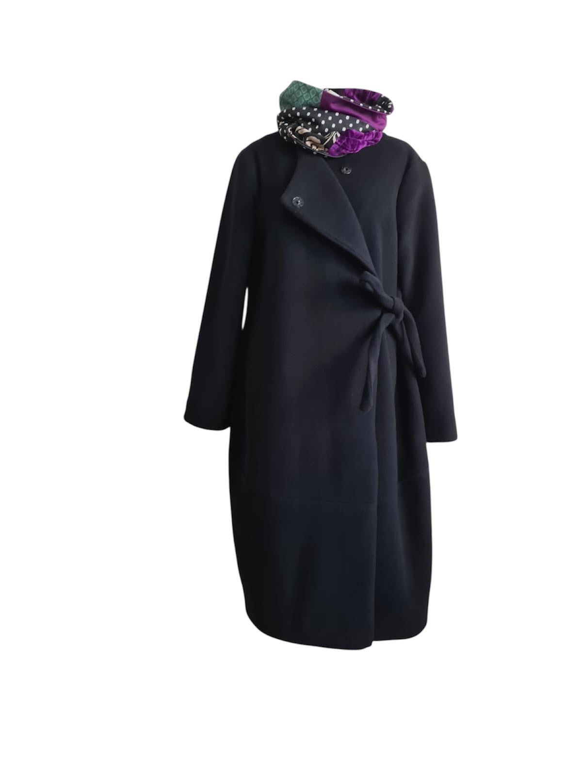 Cardigan / cappotto I37 foderato color nero