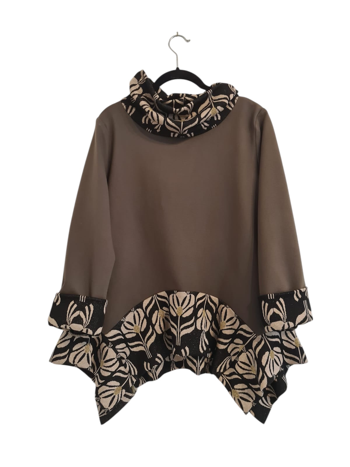 Maglia I15 di punto milano con inserti di maglia