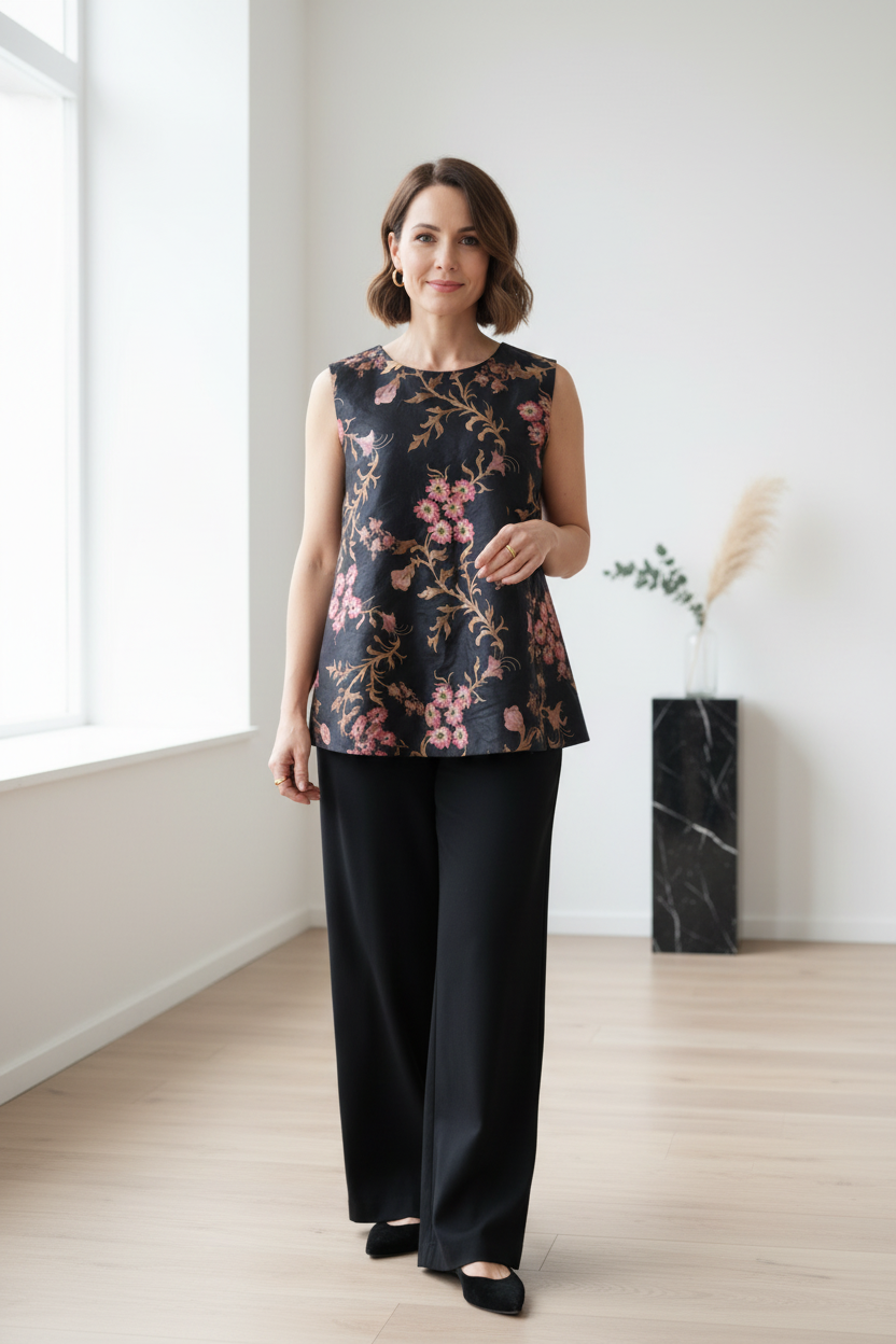 Blusa di seta ricamata P/E 133